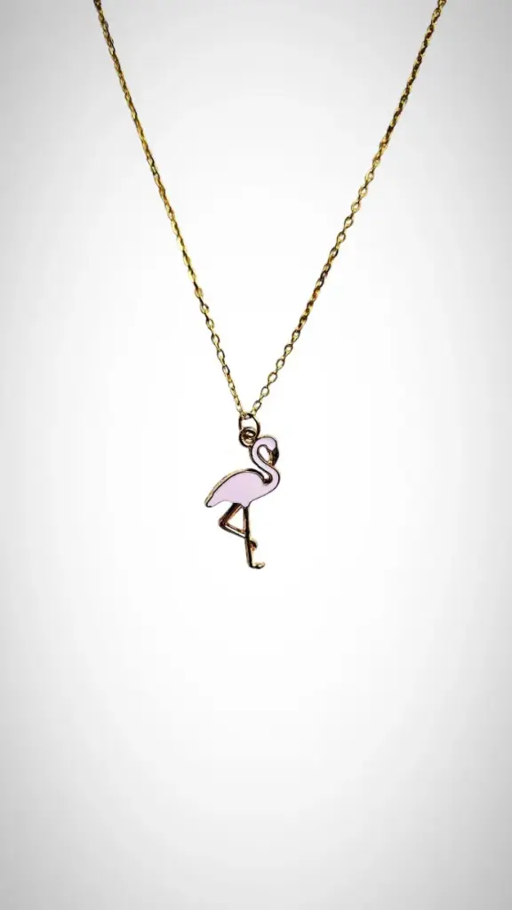 Déstockage Collier Flamant Rose Clair ***Livraison gratuite***