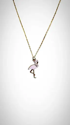 Déstockage Collier Flamant Rose Clair ***Livraison gratuite***