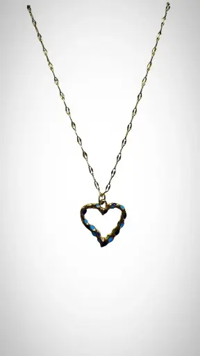 Collier Cœur Bleu ***Livraison Gratuite***