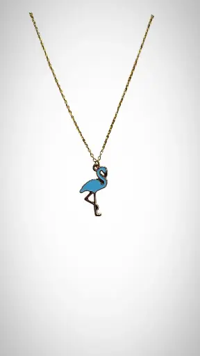 Déstockage Collier Flamant Rose de couleur bleue ***Livraison gratuite***