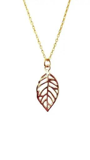 Collier Feuille dorée ***Livraison gratuite***