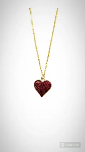 Collier Coeur Rouge